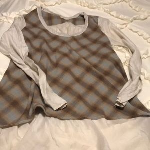 C P Shadea size xl brown /cream top